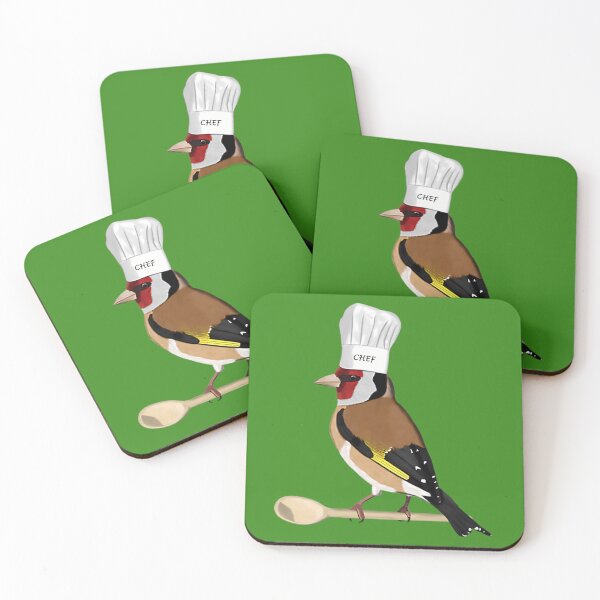 Artikelvorschau, Stieglitz-Vogel-Küchen-Kochmütze, die lustigen Biologen kocht entworfen und verkauft von rdhjrbgiujr39.