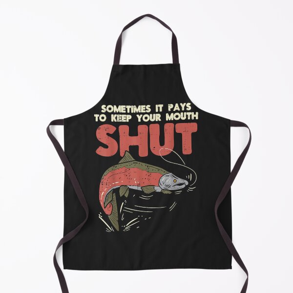 Item preview, Sometimes It Pays Keep Mouth Shut Funny Fish Fishing Angler  designed and sold by PaulDCepeda.