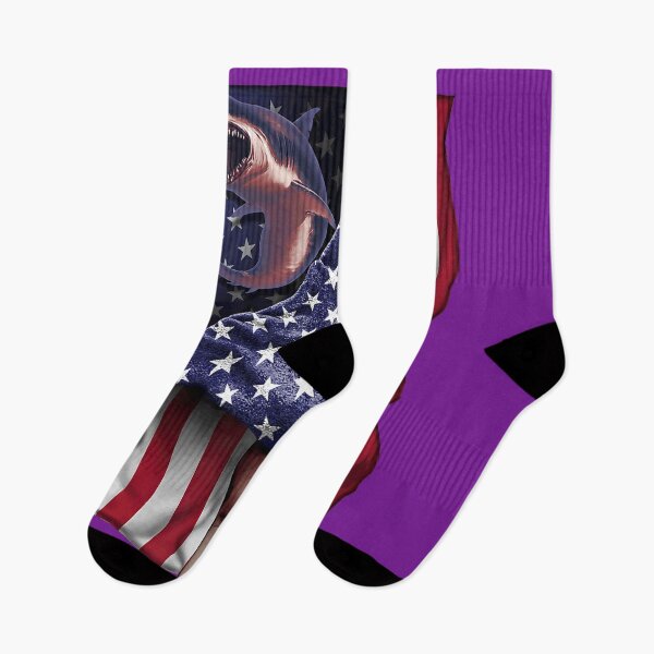 Item preview, Day Of Independence US Flag Great White Shark 		 designed and sold by gttsejntbwl42.