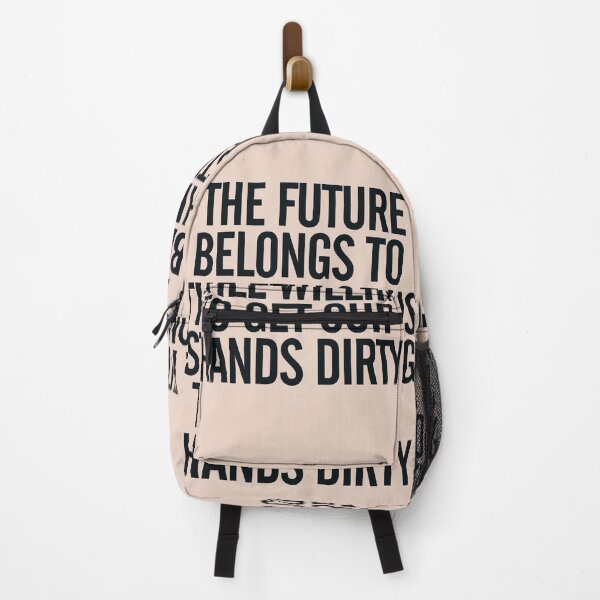 Item preview, Garage banner, Inspirational quote, handwritten typography, future belongs to, get hands dirty, motivational, man cave designed and sold by Spallutos.