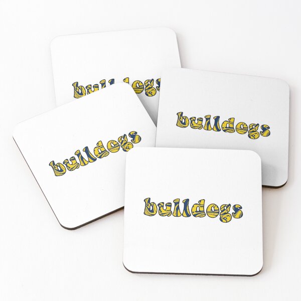 Item preview, Blue and yellow bulldogs designed and sold by missviolinist24.