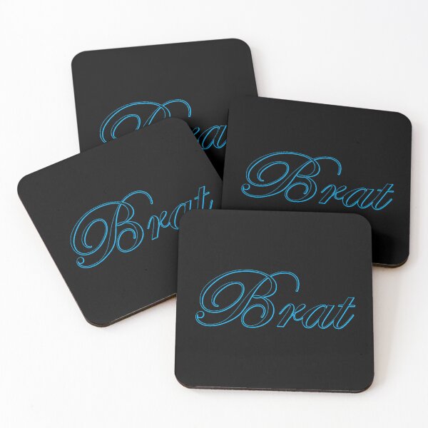 Item preview, Brat - Cyan on Black designed and sold by TeaseMePleaseMe.