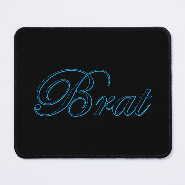 Item preview, Brat - Cyan on Black designed and sold by TeaseMePleaseMe.
