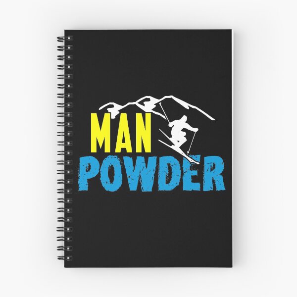 Item preview, Man Powder Skiing Shirt Mountain Alpine Skier Gear in Blue designed and sold by DynamicDesign.
