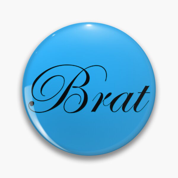 Item preview, Brat - Black on Cyan designed and sold by TeaseMePleaseMe.