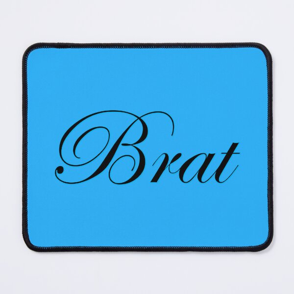 Item preview, Brat - Black on Cyan designed and sold by TeaseMePleaseMe.