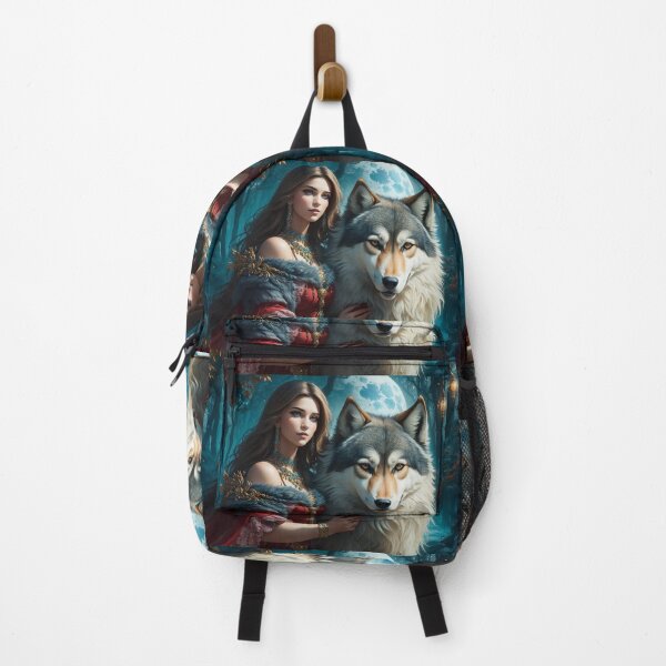Item preview, Mysterious Woman and Wolf designed and sold by Erika Kaisersot.