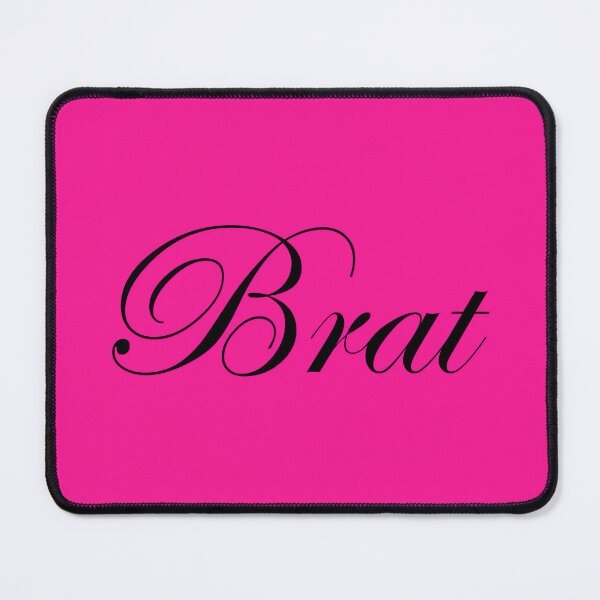 Item preview, Brat - Black on Hot Pink designed and sold by TeaseMePleaseMe.