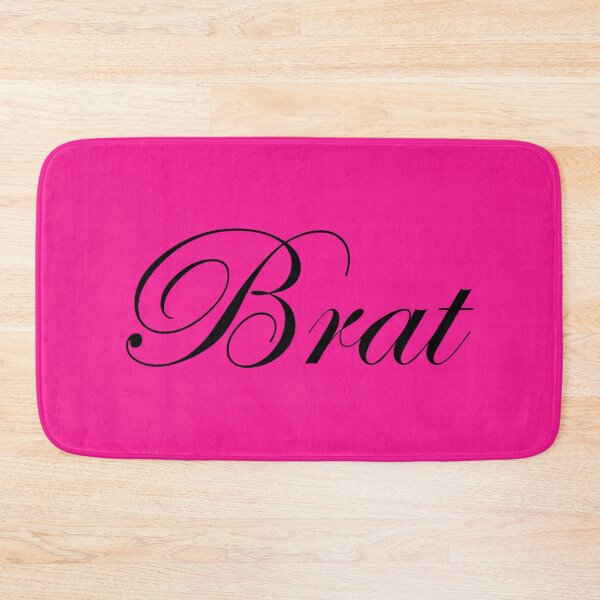 Item preview, Brat - Black on Hot Pink designed and sold by TeaseMePleaseMe.
