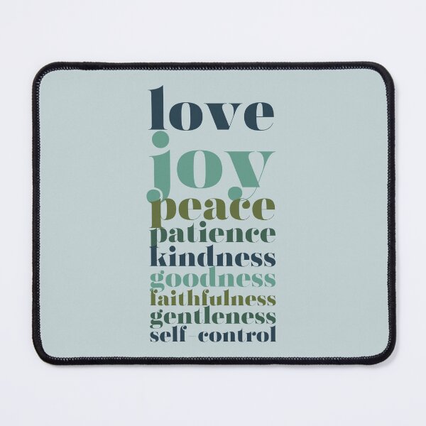 Item preview, Fruits of the Spirit - retro cool colors - bible verse designed and sold by Firmly Planted Prints.