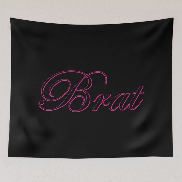 Item preview, Brat - Hot Pink on Black designed and sold by TeaseMePleaseMe.