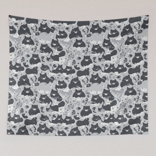 Item preview, Chonky Cats Seamless Patterns: Whimsical and Symmetrical Designs designed and sold by cocomikozza.