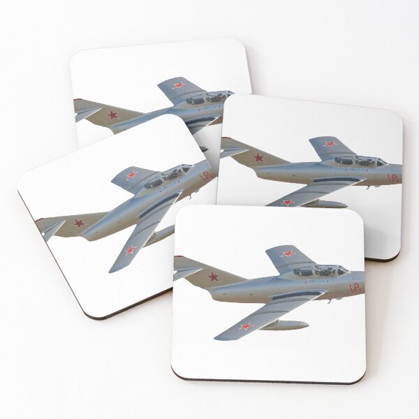 Item preview, Mikoyan Gurevich MiG 15 FAGOT Fighter Jet turning right Russian Air Force 1947 designed and sold by AfterburnerOne.