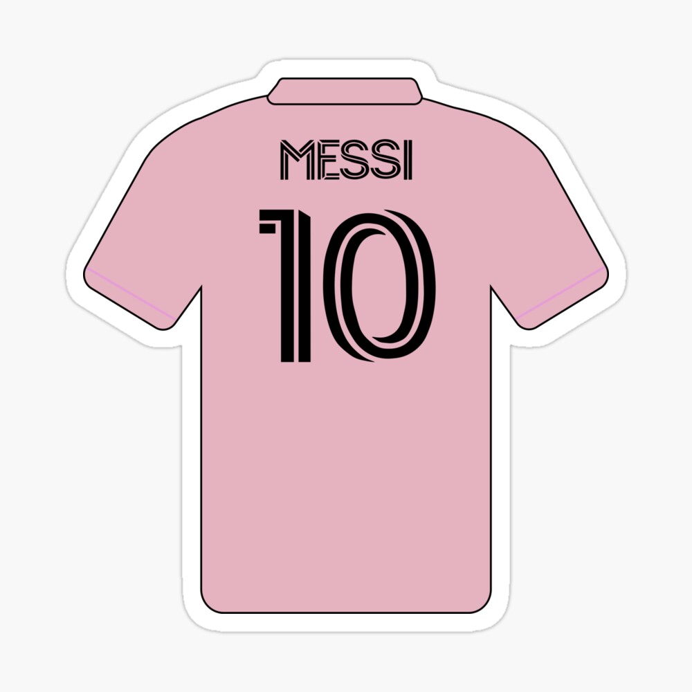 Lionel Messi Jersey Sticker Sticker for Sale by cbaunoch