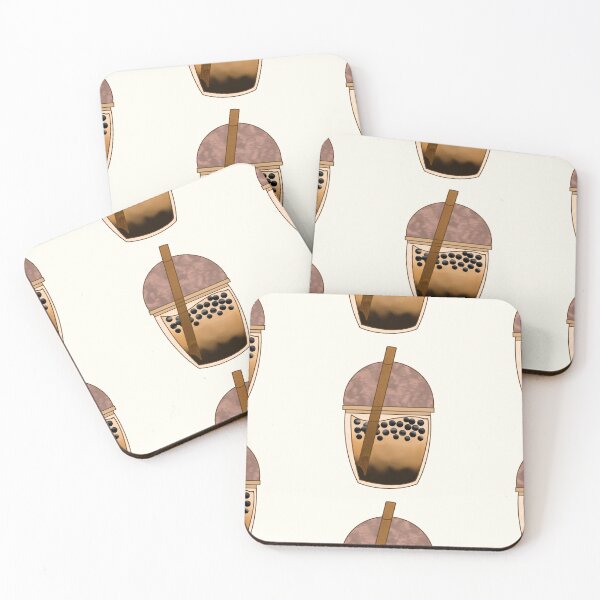 Item preview, Kawaii Chocolate bobba tea sticker designed and sold by DozyJov.