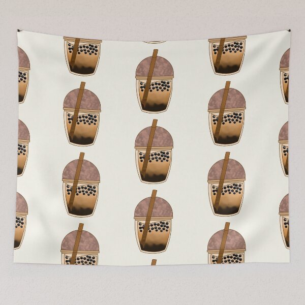Item preview, Kawaii Chocolate bobba tea sticker designed and sold by DozyJov.