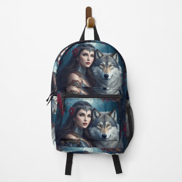 Item preview, Mysterious Woman and Wolf designed and sold by Erika Kaisersot.