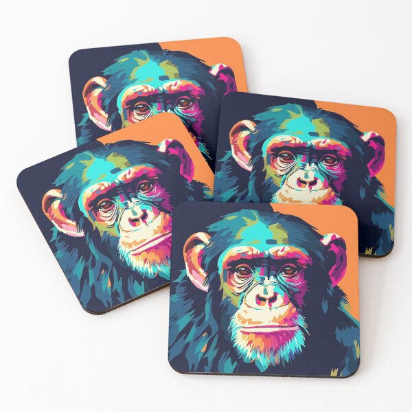 Item preview, The colorful chimpanzee designed and sold by vialgames.