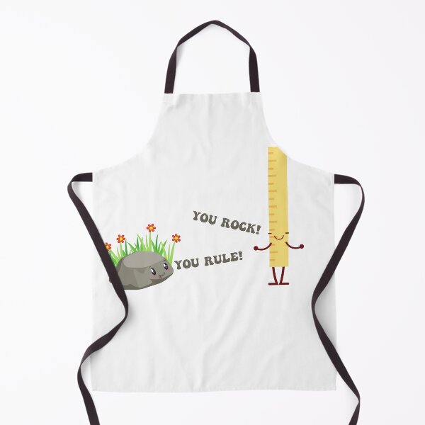 Item preview, Funny Pun You Rock You Rule Rock and Ruler Design designed and sold by IslandGirlArt.