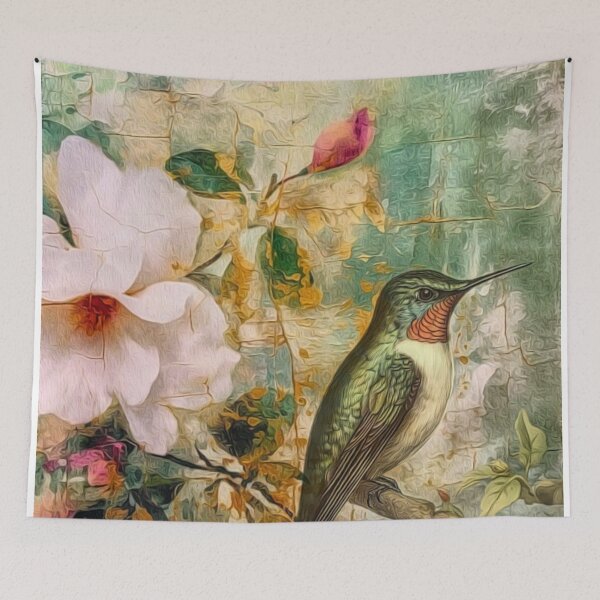 Item preview, Bird On Branch Floral designed and sold by HappyLifeCreate.