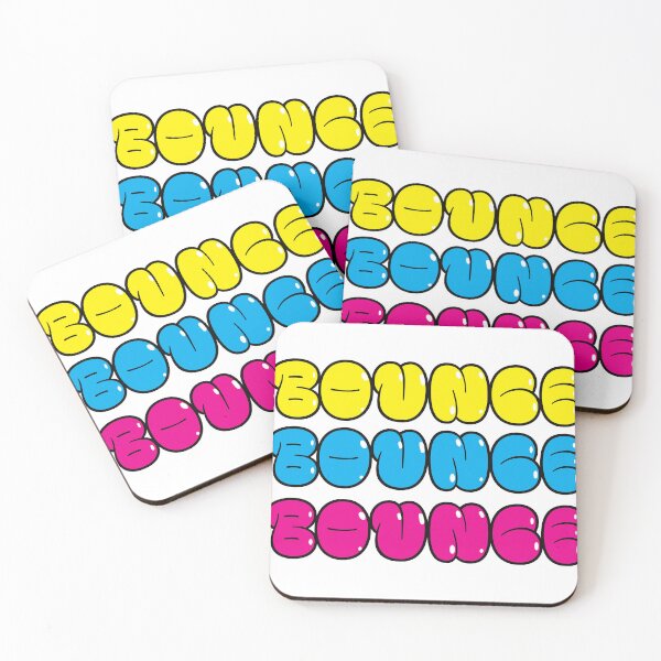 Item preview, Bounce Bounce Bounce - Yellow, Cyan, and Magenta designed and sold by SorryFrog.