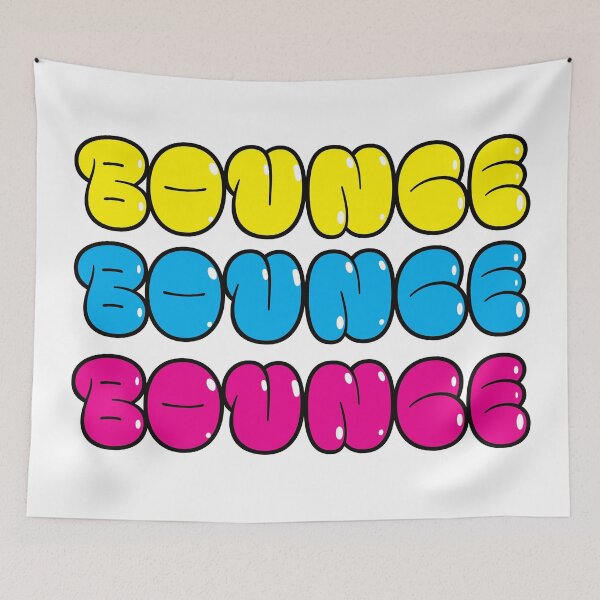 Item preview, Bounce Bounce Bounce - Yellow, Cyan, and Magenta designed and sold by SorryFrog.