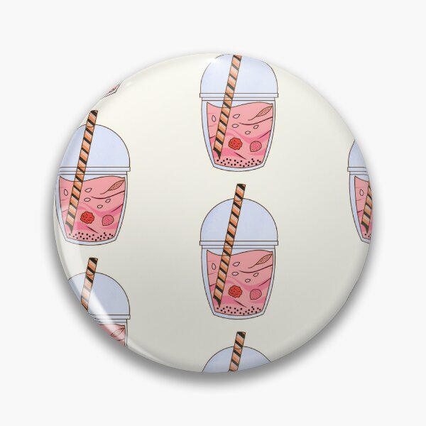 Item preview, Kawaii strawberry, chocolate and raspberry bobba tea sticker designed and sold by DozyJov.