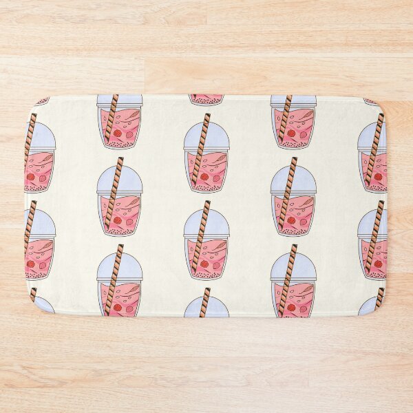 Item preview, Kawaii strawberry, chocolate and raspberry bobba tea sticker designed and sold by DozyJov.