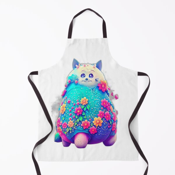 Item preview, flowery cat designed and sold by BaliamShop.