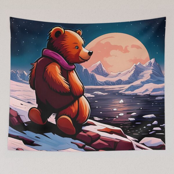 Item preview, Teddy in Antarctica designed and sold by Colin Bentham.