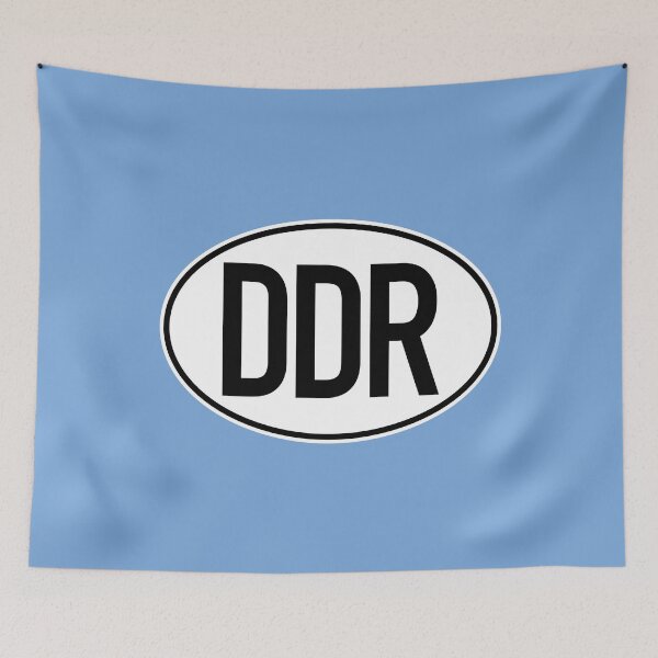 Item preview, DDR license plate (two-tone) designed and sold by VEB Ostladen.