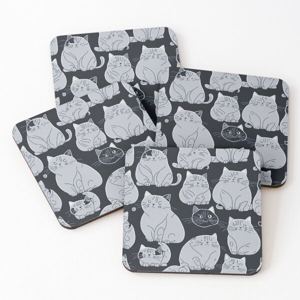 Item preview, Chonky Cat Seamless Patterns: Small-Sized Whimsical Designs designed and sold by cocomikozza.