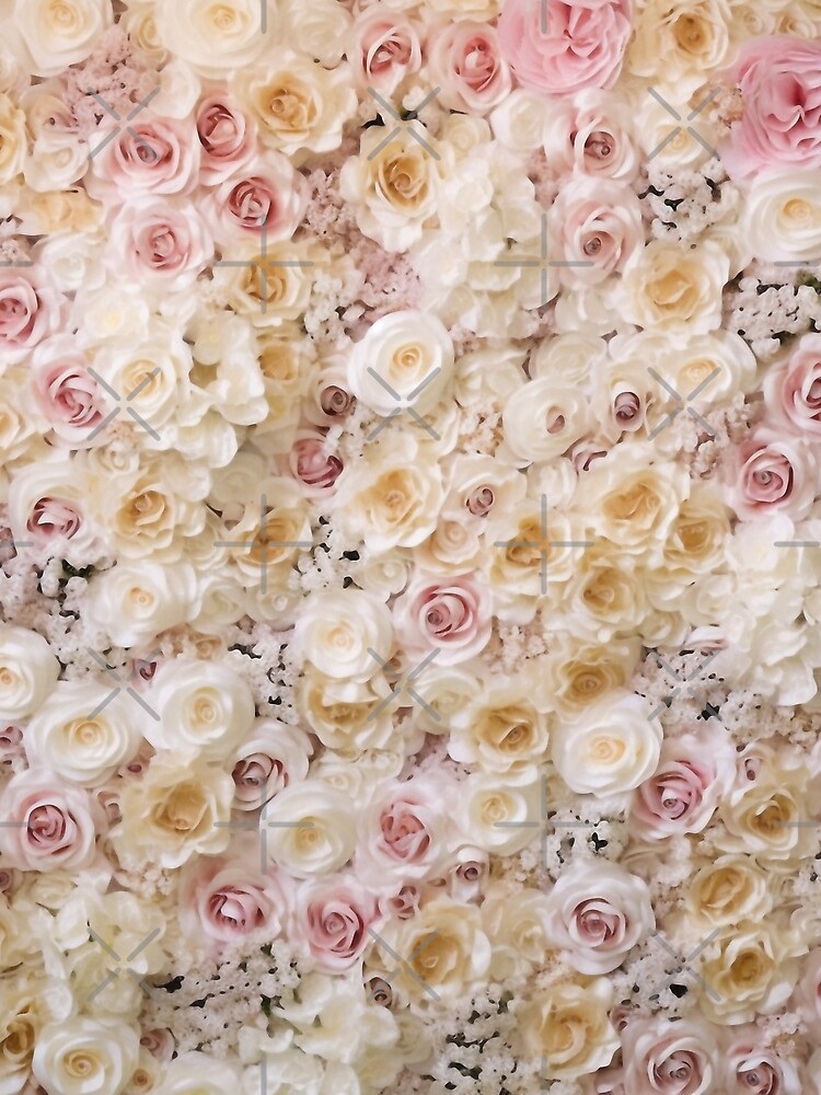 Thumbnail 3 of 3, Scarf, Pink Roses Floral designed and sold by CoputerEasel.