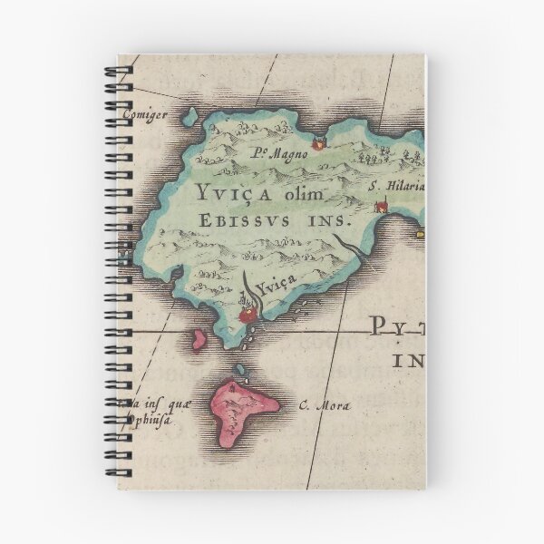 Item preview, Vintage Map of Ibiza Spain (1665) designed and sold by BravuraMedia.