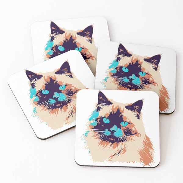 Item preview, Feline Artwear: Birman Minimal Cat Silhouette - Buy for Cat Lovers designed and sold by DooodleGod.
