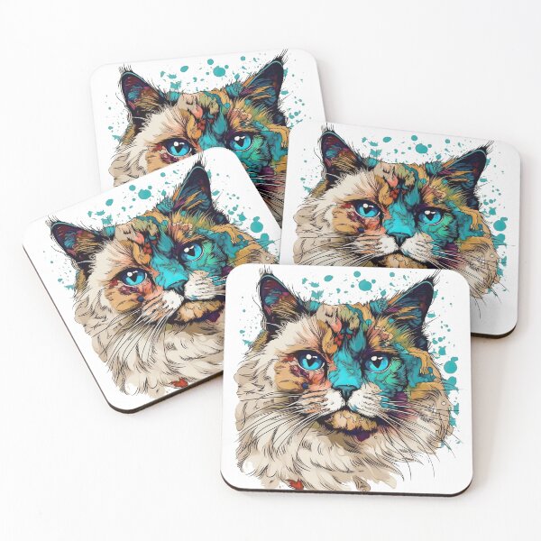 Item preview, - Surreal Birman Cat Art for Feline designed and sold by DooodleGod.