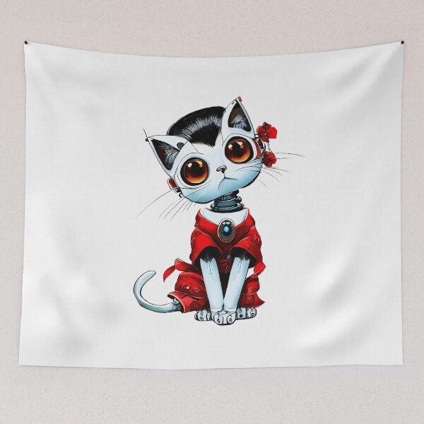 Item preview, Robo-Cat Geisha! designed and sold by kukamatsu.