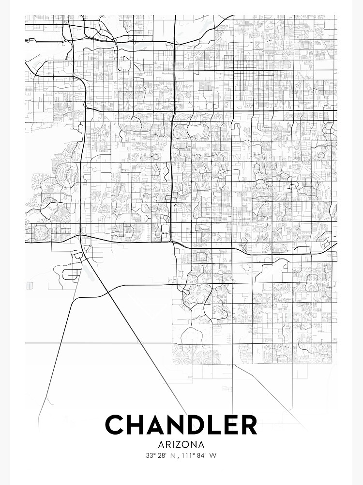 Chandler Zip Code Area Map