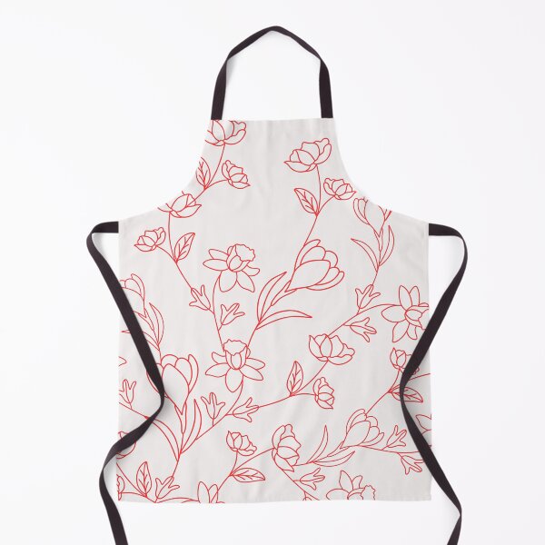Item preview, flower lines pattern red designed and sold by Cactus202.