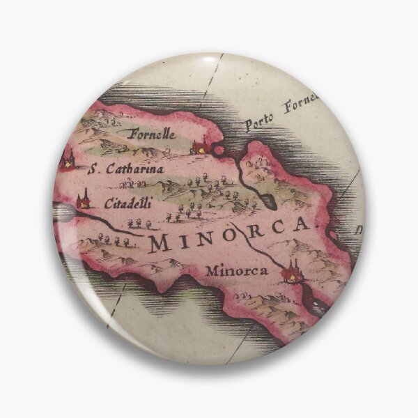 Item preview, Vintage Menorca Island Map (1665) designed and sold by BravuraMedia.