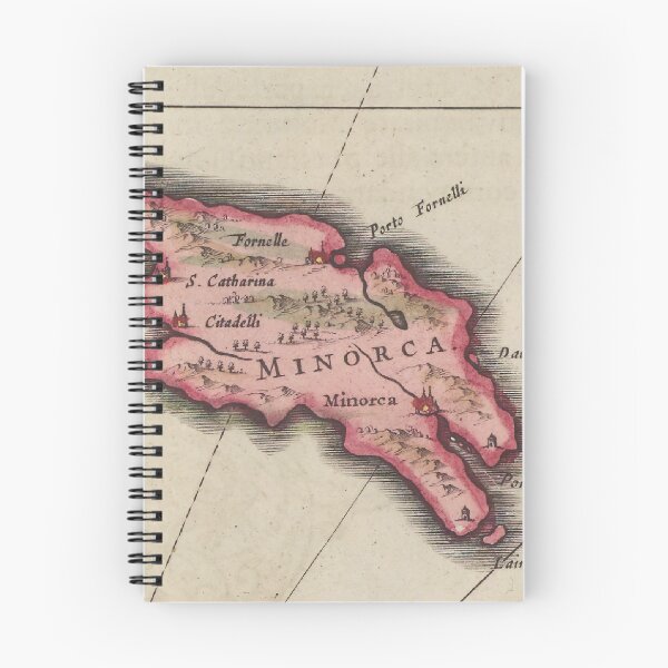 Item preview, Vintage Menorca Island Map (1665) designed and sold by BravuraMedia.