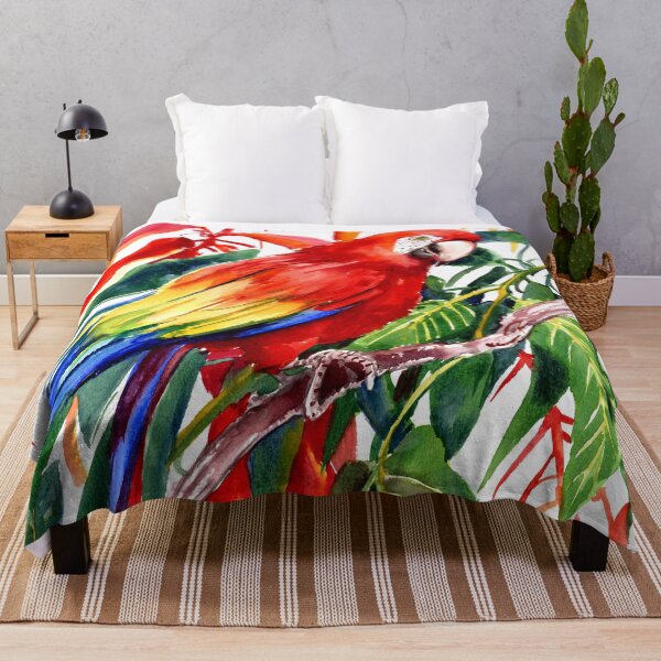 Item preview, Scarlet Macaw in the Jungle designed and sold by surenart.