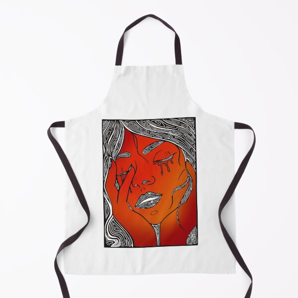 Item preview, Retro Abstract Crying Woman -Vintage Comic Pop-art - Black and Red designed and sold by Mitch616Art.