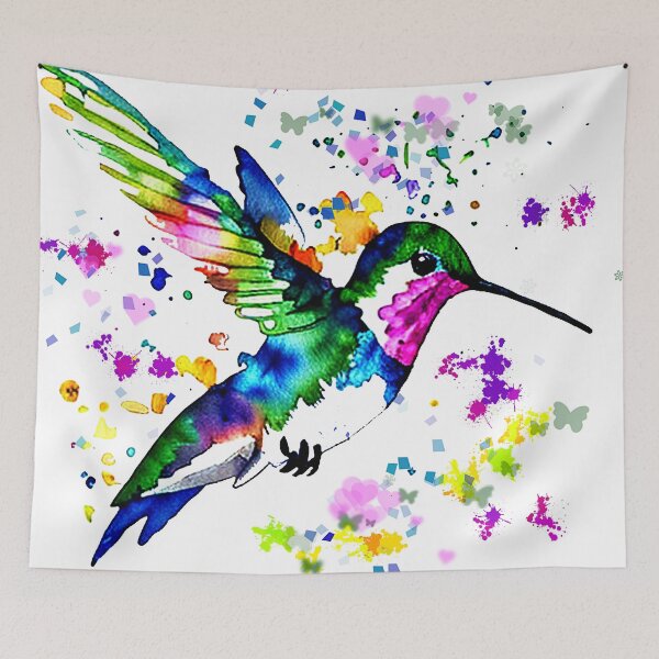 Artikelvorschau, Hummingbird splatter entworfen und verkauft von ibelieveimages.