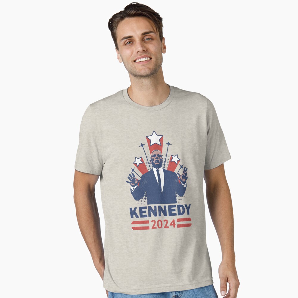 Kennedy 2024 RFK Jr. for President Retro Stars Oversized T-Shirt