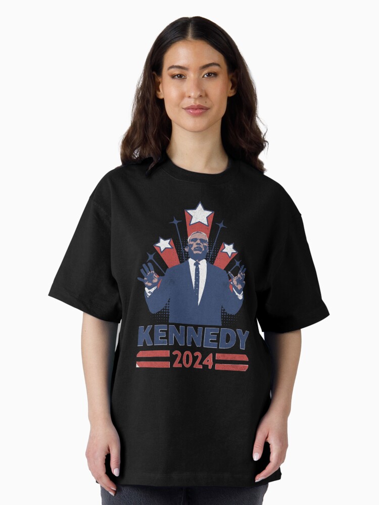 Kennedy 2024 RFK Jr. for President Retro Stars Oversized T-Shirt