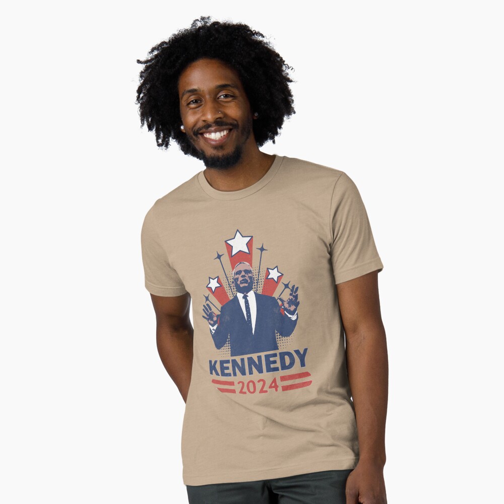 Kennedy 2024 RFK Jr. for President Retro Stars Oversized T-Shirt