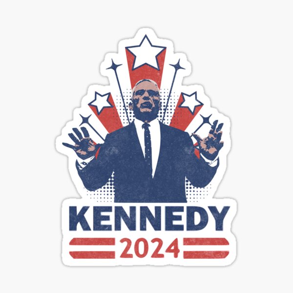 "Kennedy 2024 RFK Jr. for President Retro Stars" Sticker for Sale by