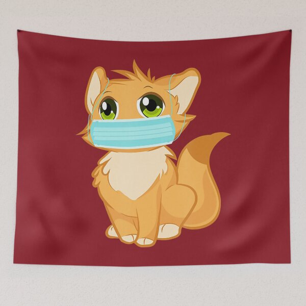 Item preview, Cute Kitty Cat with Face Mask funny 	 for animal lovers 		 designed and sold by insbrtyn14.