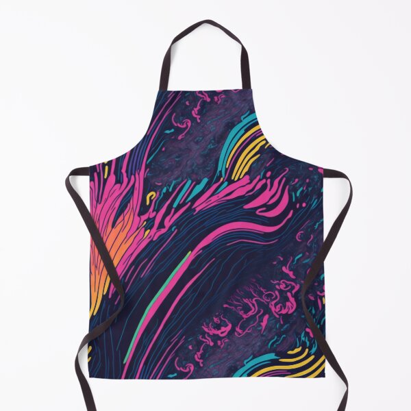 Item preview, Futuristic Chromatic Waves: Batik Style Paint Splatter Design designed and sold by cocomikozza.